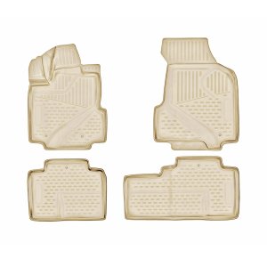 Honda Ridgeline Floor Mats - Omac - Rubber TPE - Beige - '06-'14